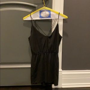 Black romper with pockets